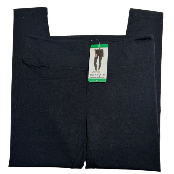Matty Womens Black Leggings XL - Picture 4 of 6